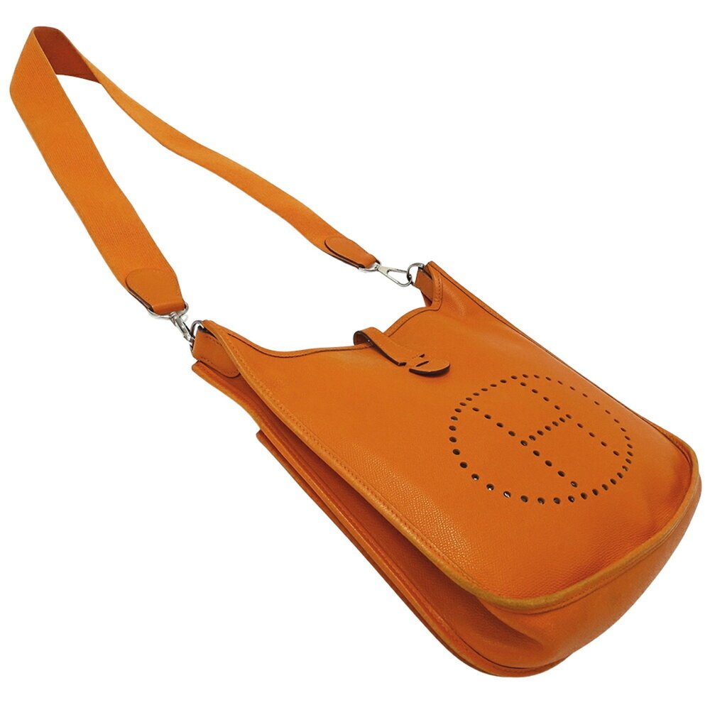 Hermes Hermès Evelyne 2 PM Shoulder Bag, Epsom Leather, Orange, J Stamp - Picture 5 of 16